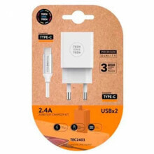 TECH ONE TECH Double Charger+USB-C Cable