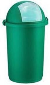 Push-up litter bin 50L green (POJ PU ZIE)
