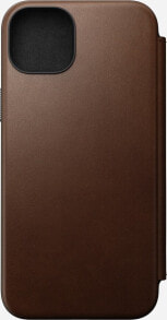 Nomad Nomad Modern Leather Folio, brown - iPhone 15 Plus