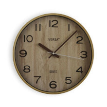 Настенное часы Versa Светло-коричневый Пластик Кварц 4,8 x 31 x 31 cm