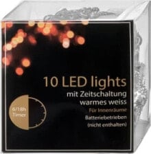 LED Lichterkette, Sterne, silber (10er), 1 St