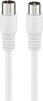 Goobay Antenna Cable (Class A - >85 dB) - Double Shielded - 10 m - White