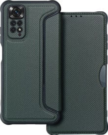 Купить чехлы для смартфонов OEM: OEM Kabura RAZOR Book do XIAOMI Redmi NOTE 11 / 11S ciemnozielony