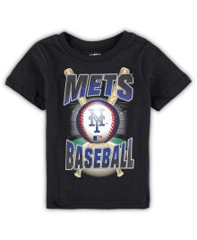Outerstuff toddler Boys and Girls Black New York Mets Special Event T-shirt