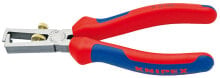 Инструменты для работы с кабелем клещи с накатанной головкой и контргайкой для удаления изоляции Knipex 11 12 160