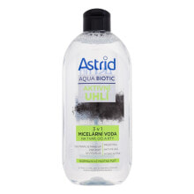 Купить жидкие очищающие средства Astrid: Astrid Aqua Biotic Active Charcoal 3in1 Micellar Water 400 ml mizellenwasser für Frauen