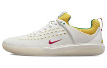 Nike SB Zoom Nyjah 3 PRM 防滑耐磨 低帮 板鞋 男女同款 白黄 / Кроссовки Nike SB Zoom Nyjah 3 PRM DO9403-100