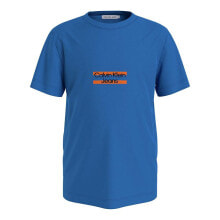 Спортивная одежда, обувь и аксессуары CALVIN KLEIN JEANS Mini Block Logo Short Sleeve T-Shirt
