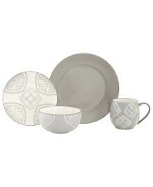 Baum velma 16 Piece Dinnerware Set, Service for 4