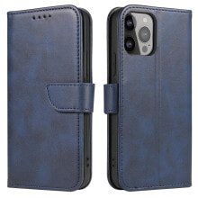 Pokrowiec etui z klapką i portfelem do Samsung S24 Plus Magnet Case niebieskie