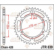 JT SPROCKETS 428 JTR839.52 Steel Rear Sprocket