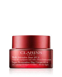 Купить средства для загара и защиты от солнца Clarins: Clarins Multi-Intensive Jour SPF 15 Crème Toutes Peaux (50 ml)