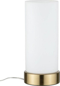Lampa stołowa Paulmann Lampa stołowa Pinja max. 1x20W E14 Biały / mosiądz 230V Metal / Szkło