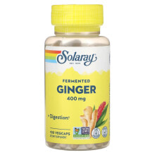 Solaray, Fermented Ginger, 400 mg, 100 VegCaps