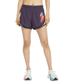 Nike 275745 Women's Tempo Shorts, Size large, Eggplant purple