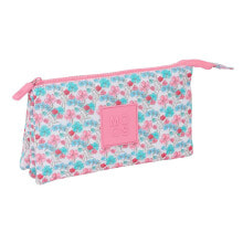 SAFTA Moos Flores Triple pencil case