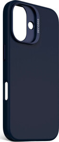 Decoded Decoded AntiMicrobial Silicone Backcover - silikonowa obudowa ochronna do iPhone 16 kompatybilna z MagSafe (blue print)