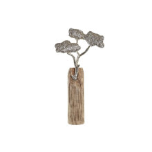 Декоративная фигура DKD Home Decor Ствол Серебристый Дерево Коричневый Алюминий Колониальный Древесина манго (26 x 11 x 51 cm)