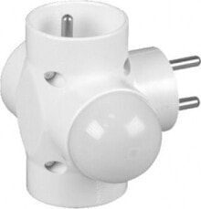 Умные удлинители и сетевые фильтры timex 3-socket plug splitter with / with lamp white R-48L