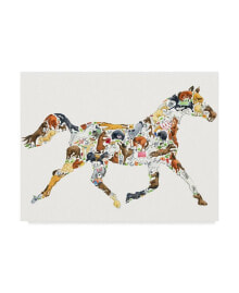 Trademark Global louise Tate 'Horse Collage' Canvas Art - 32