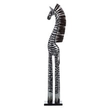 Decorative Figure Black Silver Wood 19 X 12 X 100 CM