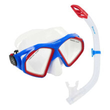 Masks and snorkels for scuba diving