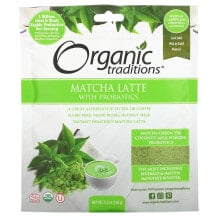 Чай органик Традиншс, Матча латте с пробиотиками, 150 г (5,3 унции)