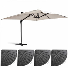 Sonnenschirm mit 4 Fliese Caserta