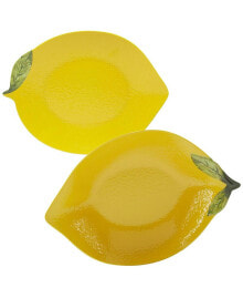 Certified 3-D Lemon Melamine Serving Set
