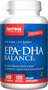 Fish oil and Omega 3, 6, 9 jarrow Formulas EPA DHA Balance® -- 600 mg - 240 Softgels