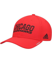adidas men's Red Chicago Blackhawks 2021 Locker Room AEROREADY Flex Hat