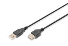 Кабели и провода для строительства ASSMANN Electronic AK-300200-030-S USB кабель 3 m 2.0 USB A Черный