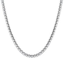 Купить ювелирные кулоны и подвески Badgley Mischka: Badgley Mischka lab Grown Diamond 18" Tennis Necklace (20 ct. t.w.) in 14k White Gold