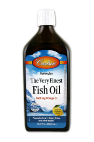 Рыбий жир и Омега 3, 6, 9 carlson The Very Finest Fish Oil Natural Lemon Рыбий жир омега-3 ЭПК и ДГК 500 мл