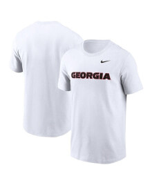 Nike men's White Georgia Bulldogs Primetime Evergreen Wordmark T-Shirt