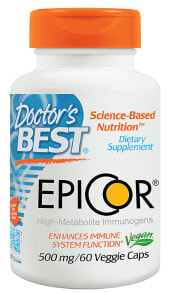 Дрожжи doctor's Best EpiCor Иммуноген с высоким содержанием метаболитов, модулирующий функцию иммунной системы 500 мг 60 вегетарианских капсул