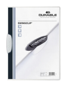 Школьные файлы и папки durable Swingclip обложка с зажимом Белый Полипропилен (ПП) 226002