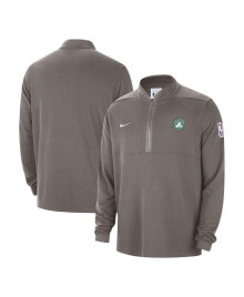 Nike men's Olive Boston Celtics Authentic Performance Half-Zip Jacket