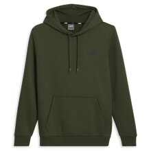 Puma Essentials Small Logo Pullover Hoodie Mens Green Casual Outerwear 67805731