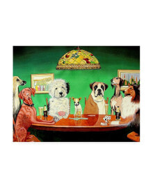 Trademark Global patrick Sullivan Dogs Playing Poker Canvas Art - 27
