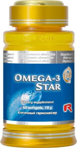 Starlife Omega 3 Star Омега 3 с жирными кислотами и витамином Е 60 капсул