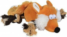 Игрушки для собак Trixie PLUSH FOX WITH ROPE 34 cm