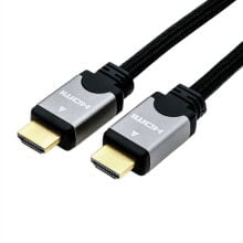 Компьютерные разъемы и переходники ROLINE 11.04.5854 HDMI кабель 7,5 m HDMI Тип A (Стандарт) Черный, Серебристый