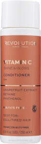 Conditioner für stumpfes Haar mit Grapefruitextrakt, Vitamin C, Betain und Panthenol - Makeup Revolution Vitamin C Shine & Gloss Conditioner