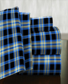 Pointehaven ashby Plaid Superior Weight Cotton Flannel Sheet Set - California King