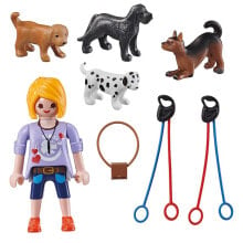 Children's play sets and figures made of wood pLAYMOBIL Special Plus Dog Care