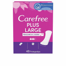 Гигиенические прокладки и тампоны CAREFREE PLUS LARGE protector fragancia ligera 48 uds