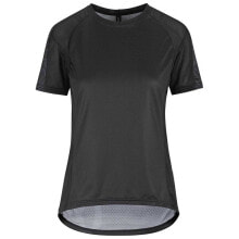 Мужские спортивные футболки мужская спортивная футболка черная ASSOS Trail Short Sleeve T-Shirt