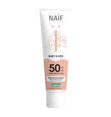 Купить средства для загара и защиты от солнца NAIF: Sun protection cream for children and babies without perfume SPF 50 Baby & Kids (Mineral Sunscreen 0% Perfume) 100 ml