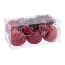 Ёлочные шарики Разноцветный Розовый вельвет Foam 6 x 6 x 6 cm (6 штук)
